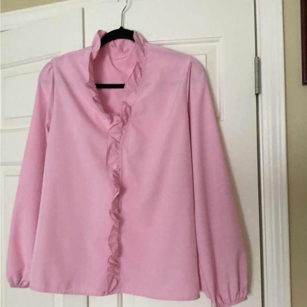 Pink Ruffled Blouse - Picture 3 of 6